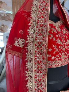 Stunning Red bridal  Embroidered Lehenga Choli