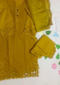 yellow greenish suit set