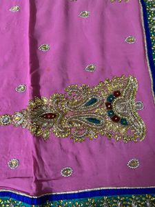 wedding/party wear saree with blouse