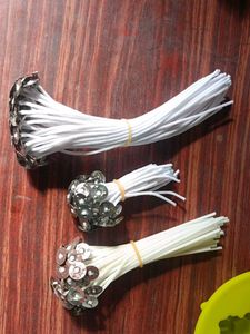 Candle Wicks with Metal Tabs