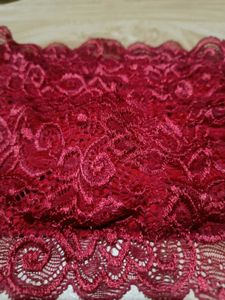 Red Lace Bandeau Top