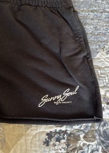 Sunny Soul Black Lounge Shorts Size  S