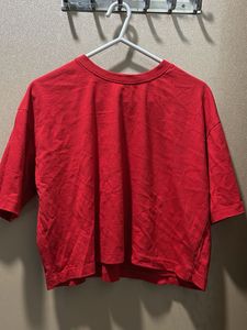 Red Cropped T-Shirt