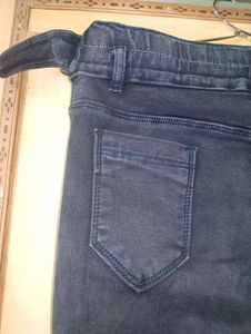 Women's Navy Blue Slim Fit Jeans | Waist 23 inches