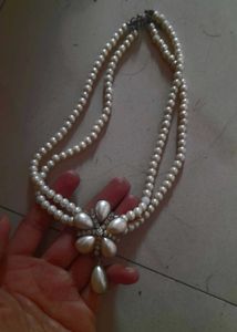 Elegant Pearl Necklace &amp; Earring Set And A Ring