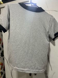 Grey Collared Polo T-Shirt