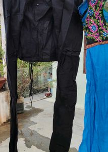 Blue Embroidered Anarkali Dress