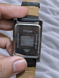 Original Titan Black Dial Tank Watch