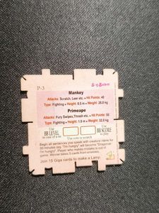 Big babol Pokemon Mankey Giga card collectible