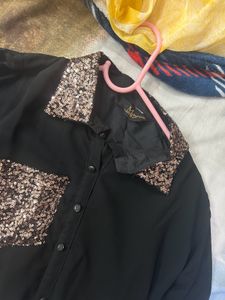 MAYRA Brand  Black Tunic &amp; Tulip Pant Set