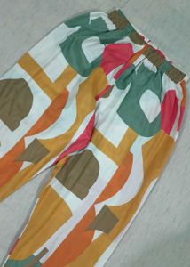 Vibrant Geometric Multicolor Co-Ord Set