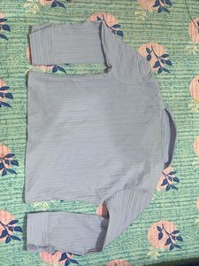 Croped Button-Up Shirt