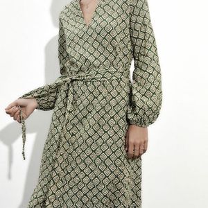 Zara Limited Edition Printed Bohemian Midi Dress