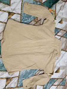 women shirt Classic Beige Long Sleeve Shir