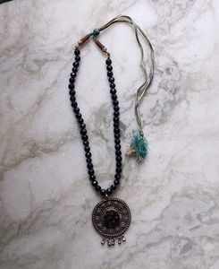 New Fancy Metallic Belt &amp; Long Neckpiece Set