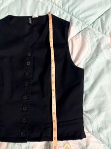 Set of 2 (Black Vest &amp; Gingham Skirt)