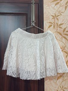 White Lace Skirt