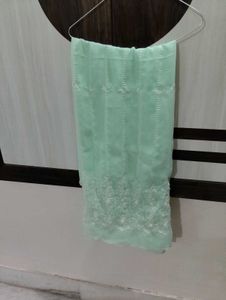Mint Green Embroidered Dupatta