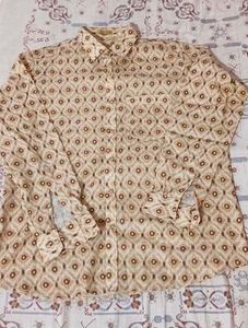 Men's Vintage Patterned Long Sleeve Shirt