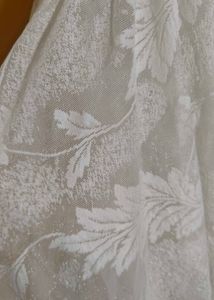 White Bridal Lehenga with Leaf Pattern