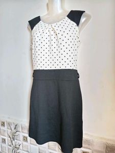 Polka Dot Top &amp; Black Skirt Set