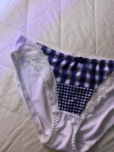 Charming Plaid &amp; Lace Briefs