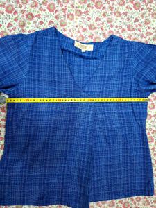 Taavi Blue Cotton Top