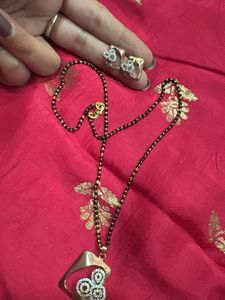Elegant Mangalsutra Set with Earrings