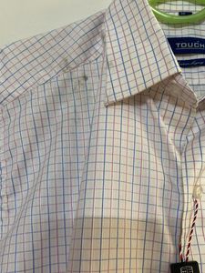 Men's 'Touch' Checkered Button-Down
