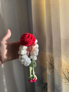 Handmade Crochet Flower Bracelet