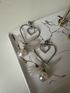 Heart Pearl Earrings
