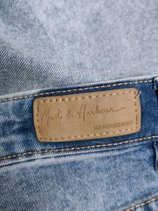 Wide Leg Denim Jeans with Drawstring Waist