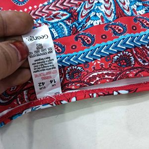 Stylish🥰 Red Paisley Bikini Bottom