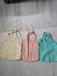 Baby Tops Set of 5 - Size 0-3 Months
