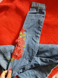 Floral Denim Jacket