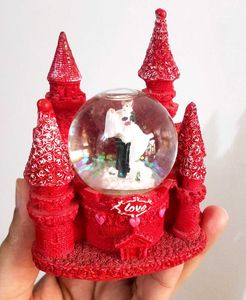 Love Couple in a Castle Showpiece