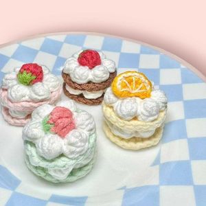 Handmade Crochet Cake Hair Clip