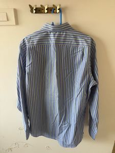 Banana Republic Blue Striped Men's Shirt