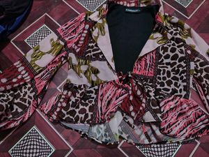 Stylish Printed Crop Top