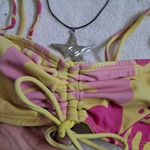 Y2k Floral Bikini Top