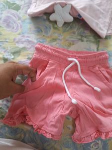 Cute Pink Starfish T-Shirt &amp; Shorts Set