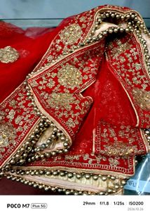 stunning bridal   red  Lehenga