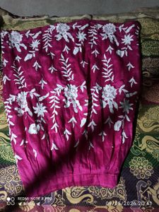 Embroidered Silk gown
