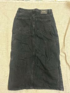 Zara Denim Midi Skirt