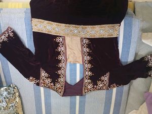 Elegant Velvet Anarkali Suit