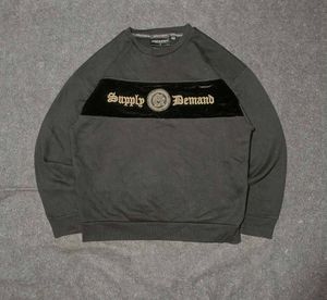 🦅 SUPPLY &amp; DEMAND MEDUSA VELVET-PANEL SWEATSHIRT