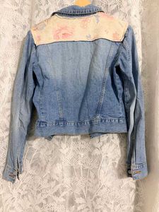 Unique Floral Patchwork Denim Jacket