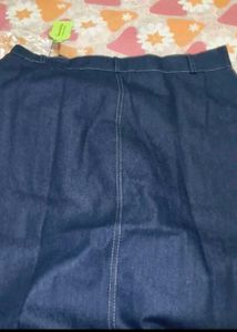 Classic Dark Wash Denim Skirt