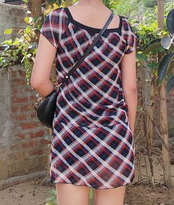 Plaid Black Mini Dress