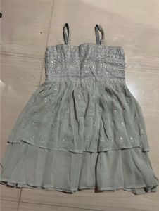 Embellished Tiered Gown